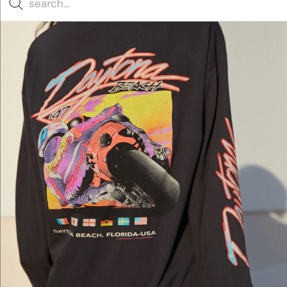 John Gault Daytona Beach long Sleeve T